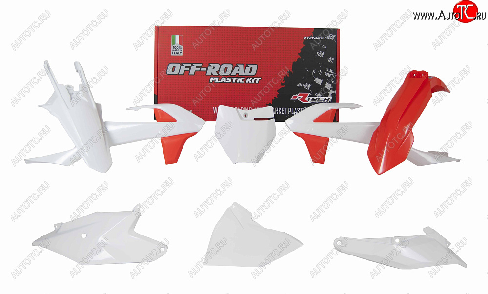 13 999 р. Комплект пластика R-Tech KTM SX85 18-22 (R-KITKTM-OEM-285) оранжевый-белый  r-kitktm-oem-285  с доставкой в г. Вологда
