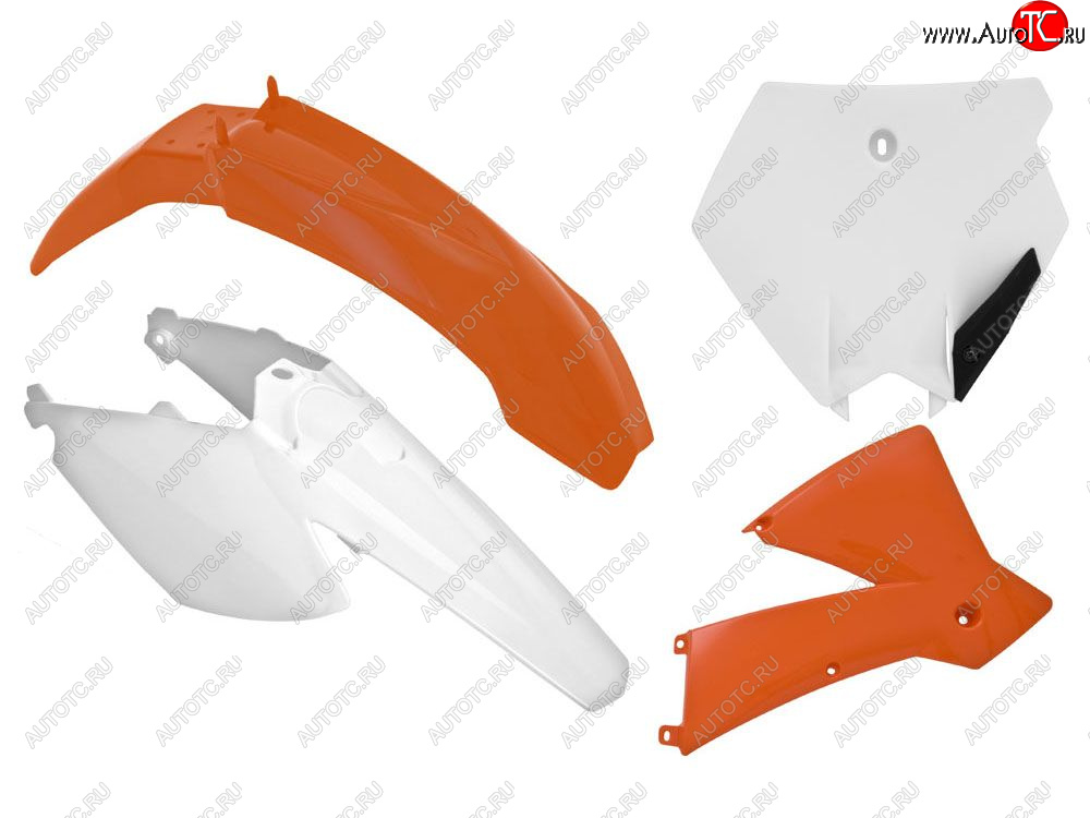 12 749 р. Комплект пластика R-Tech SX85 06-12 (R-KITKTM-O11-507) Оранжево-белый  r-kitktm-o11-507  с доставкой в г. Вологда
