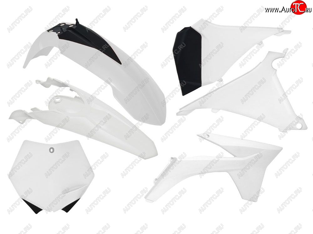 12 749 р. Комплект пластика R-Tech KTM SX125150250 2011 (R-KITKTM-BN0-519) Белый  r-kitktm-bn0-519  с доставкой в г. Вологда