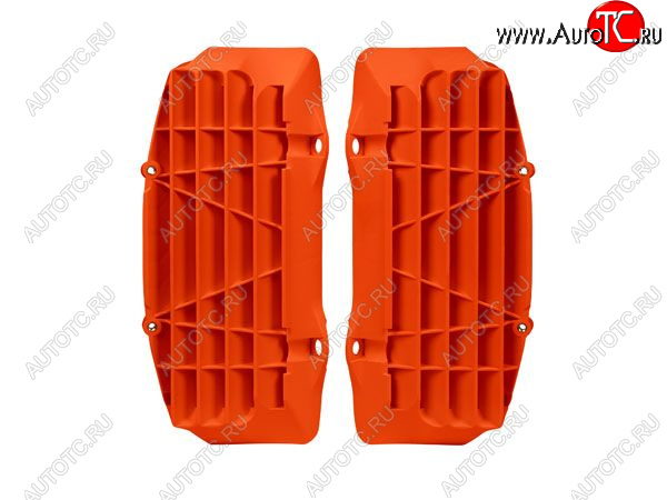 4 559 р. Решетки радиатора увеличенные R-Tech KTM SXSX-F 16-18,EXCEXC-F 17-18 (R-GRKTMAN0017) Оранж Неон  r-grktman0017  с доставкой в г. Вологда