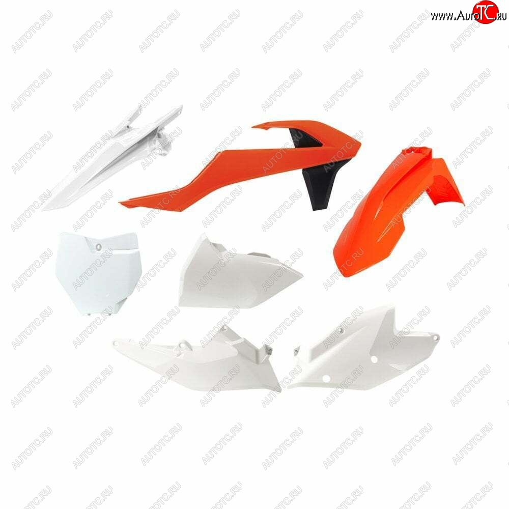 14 999 р. Комплект пластика R-Tech KTM SXSX-F 16-18, XCXC-F 17-18 (R-KITKTM-OEM-516) Бело-Оранжево-Черный  r-kitktm-oem-516  с доставкой в г. Вологда