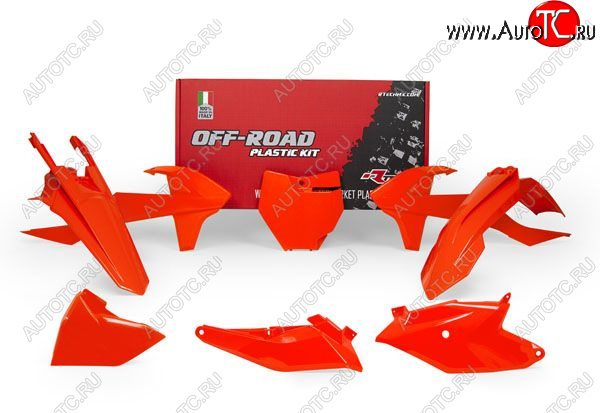 13 999 р. Комплект пластика R-Tech KTM SX85 18-22 (R-KITKTM-AN0-185) Оранжевый Неон  r-kitktm-an0-185  с доставкой в г. Вологда