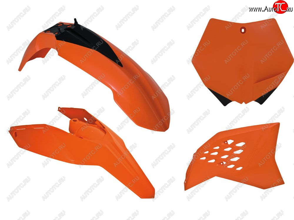 12 749 р. Комплект пластика R-Tech KTM SXSXF 07-10, EXCEXCF 08-11 (R-KITKTM-AR0-505) Оранжевый  r-kitktm-ar0-505  с доставкой в г. Вологда