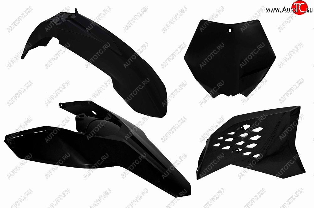 12 749 р. Комплект пластика R-Tech KTM SXSXF 07-10, EXCEXCF 08-11 (R-KITKTM-NR0-505) Черный  r-kitktm-nr0-505  с доставкой в г. Вологда