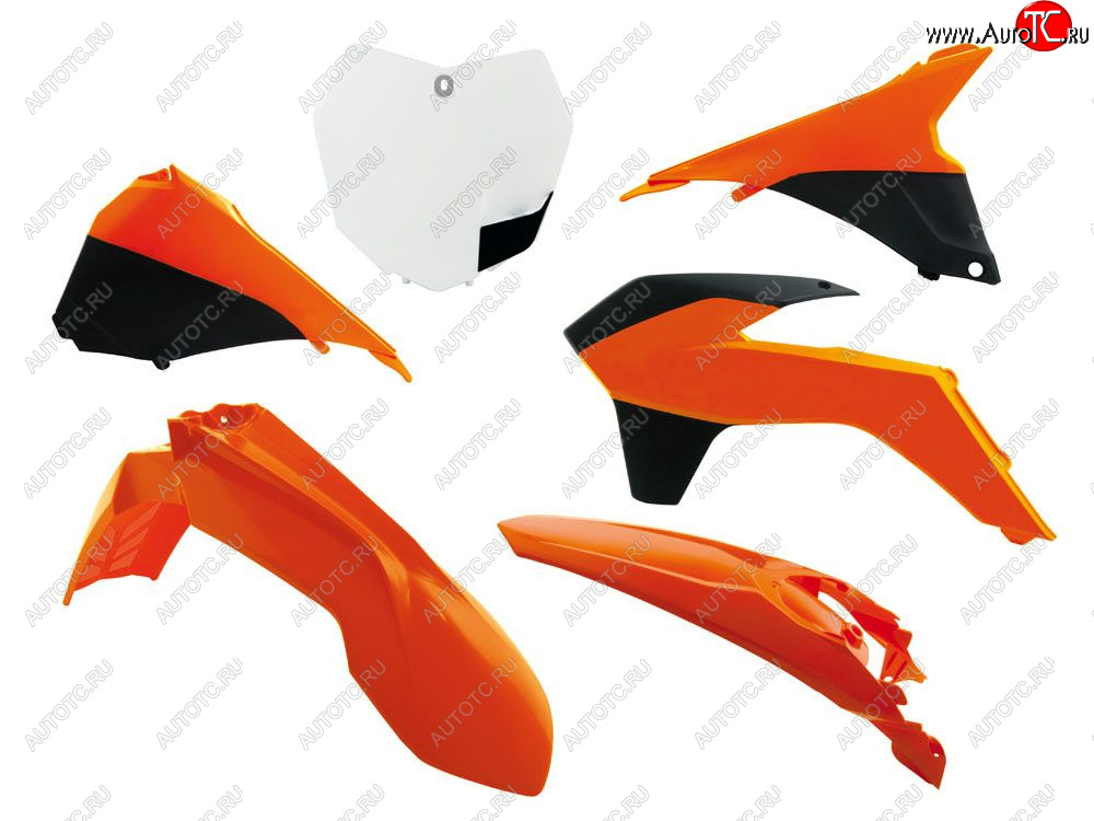 12 749 р. Комплект пластика R-Tech KTM SXSXF 125150250350450 13-15 (R-KITKTM-OEM-512) Бело-Черно-Оранж  r-kitktm-oem-512  с доставкой в г. Вологда