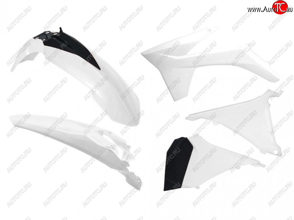 13 999 р. Комплект пластика R-Tech KTM SX 65 16-22 (R-KITKTM-BN0-500) Бело-Черный  r-kitktm-bn0-500  с доставкой в г. Вологда