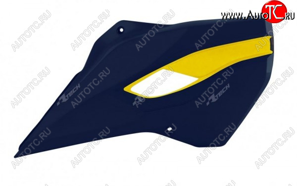 7 399 р. Обтекатели радиатора R-Tech Husqvarna TCFC 14-15, TEFE 14-16 (R-CVHSQBLHGQ14) синиежелтые  r-cvhsqblhgq14  с доставкой в г. Вологда