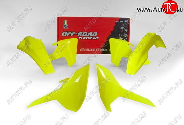 14 999 р. Комплект пластика R-Tech Husqvarna TEFETX 17-19 (R-KITHSQ-GF0-417) неоновый желтый  r-kithsq-gf0-417  с доставкой в г. Вологда