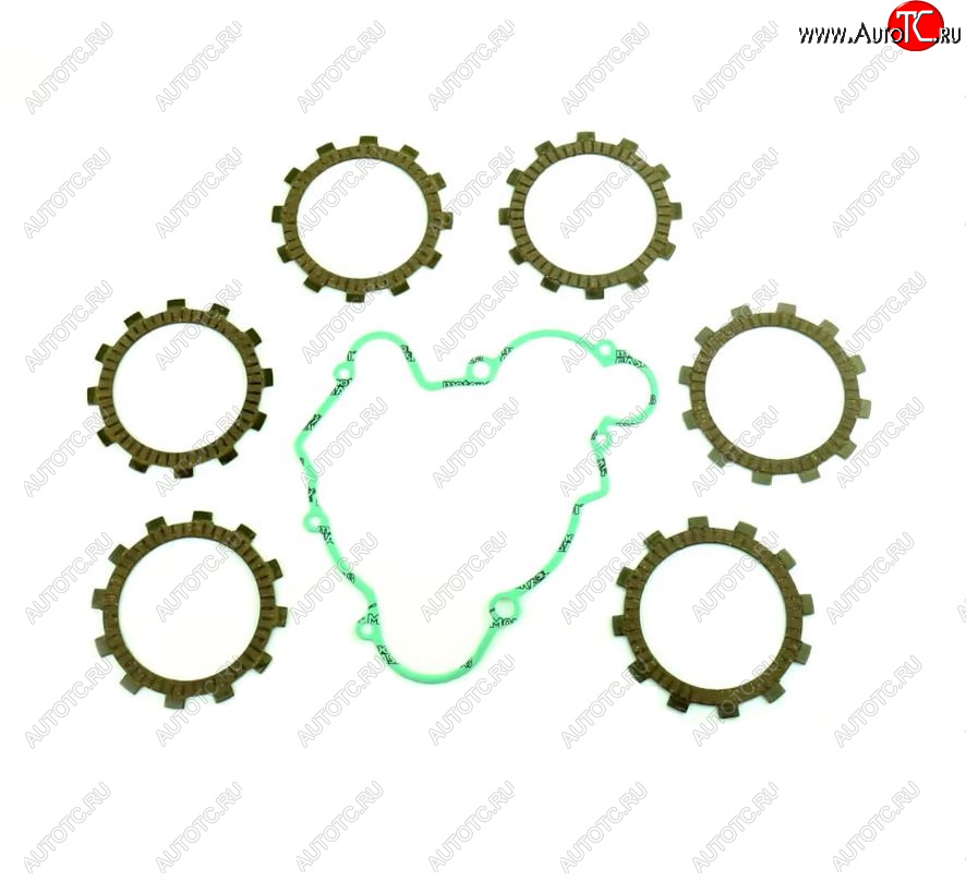 4 549 р. Компл. фрикц. дисков сцепл.+прокладка Athena KTM SX65 98-08, SX60 98-00  p40230051  с доставкой в г. Вологда