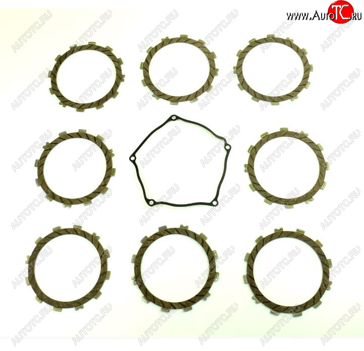8 199 р. Компл. фрикц. дисков сцепл.+прокладка Athena Kawasaki KX250F 04-08, Suzuki RMZ250 04-06  p40230079  с доставкой в г. Вологда