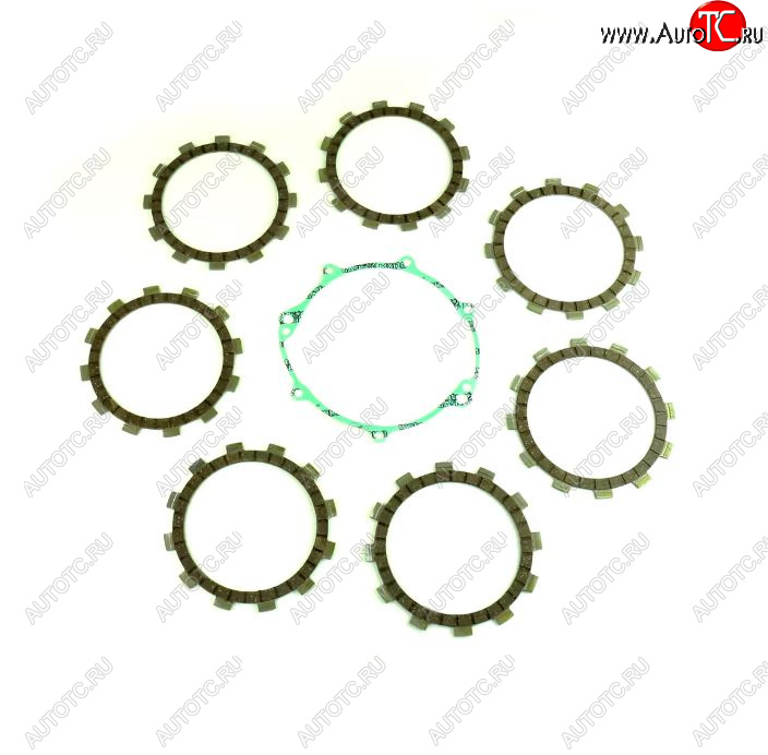 5 449 р. Компл. фрикц. дисков сцепл.+прокладка Athena Yamaha WR250R 08-13, WR250X 08-11  p40230099  с доставкой в г. Вологда