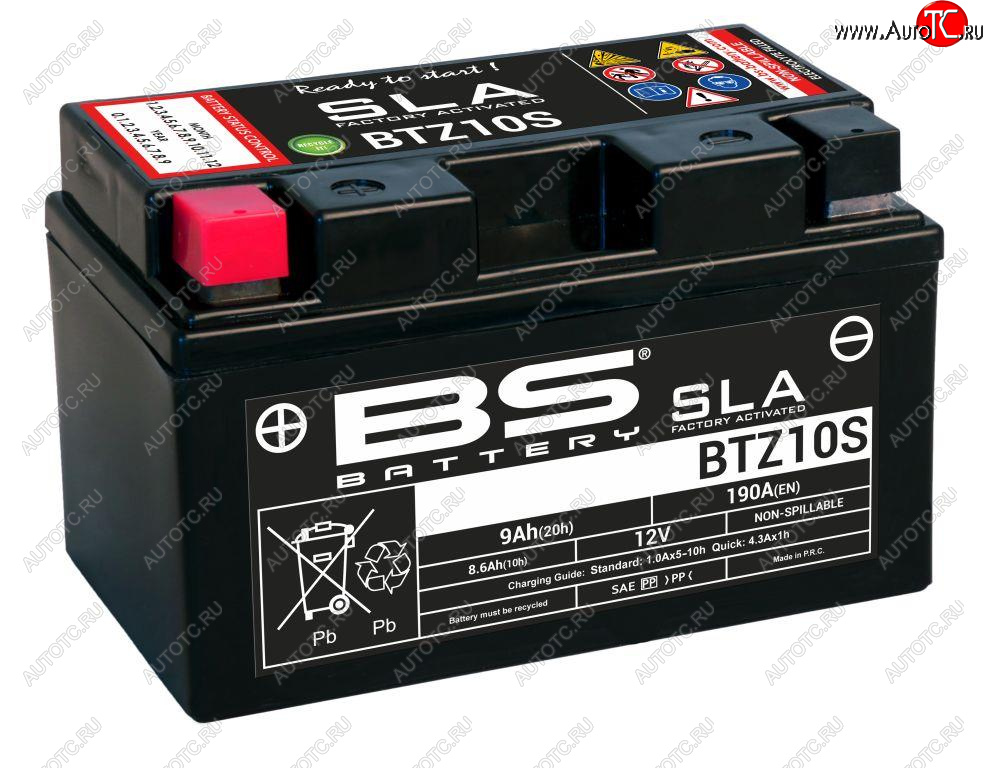 6 679 р. Аккумулятор BS-BATTERY BTZ10SYTZ10S SLA  300636  с доставкой в г. Вологда