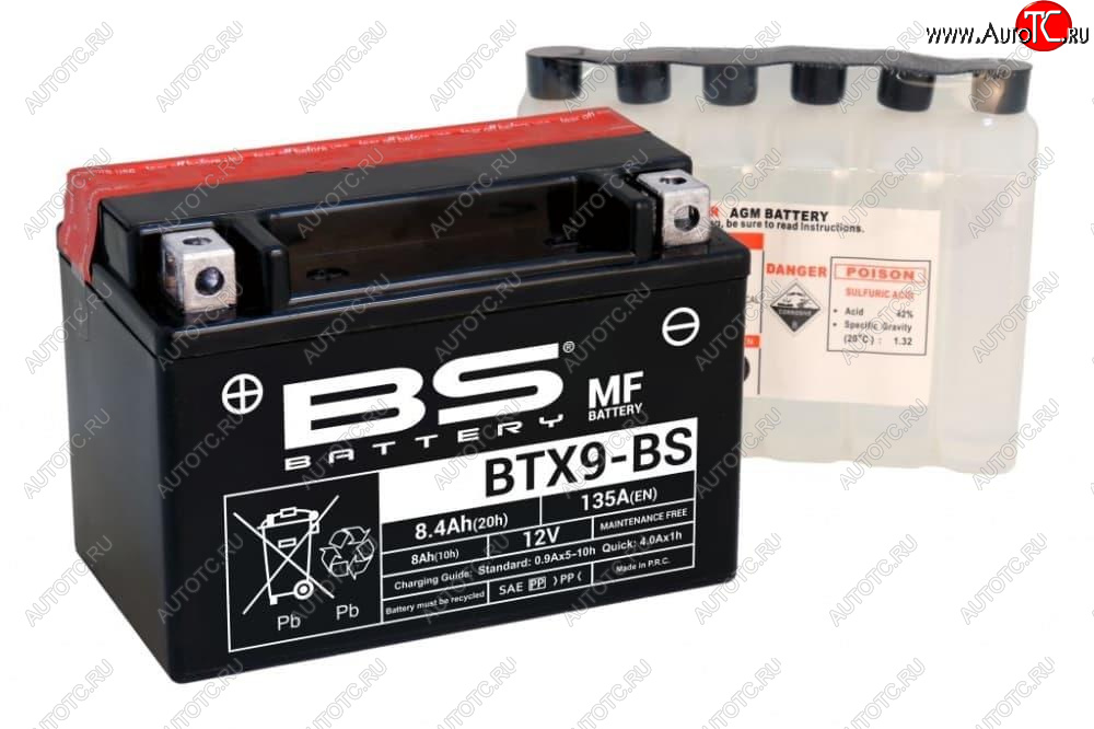 4 409 р. Аккумулятор BS-BATTERY BTX9-BSYTX9-BS  300621  с доставкой в г. Вологда