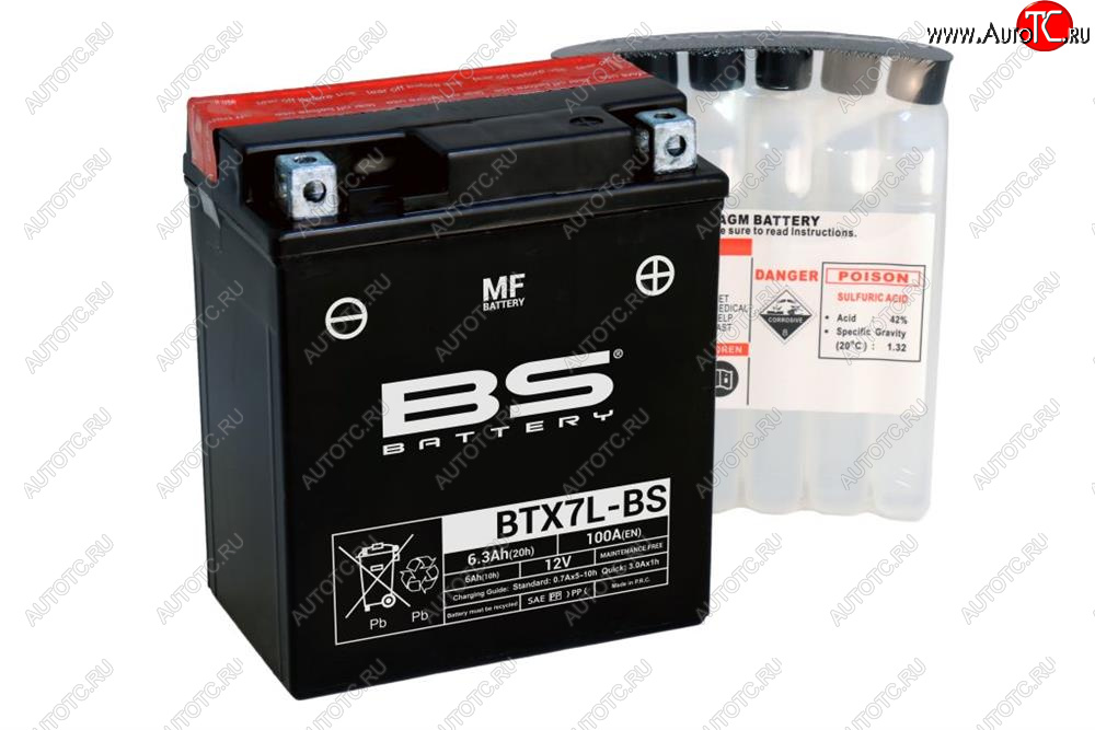 3 809 р. Аккумулятор BS-BATTERY BTX7L-BSYTX7L-BS  300620  с доставкой в г. Вологда