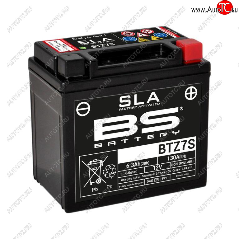 4 949 р. Аккумулятор BS-BATTERY BTZ7SYTZ7S SLA  300635  с доставкой в г. Вологда