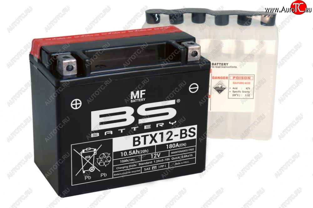 5 949 р. Аккумулятор BS-BATTERY BTX12-BSYTX12-BS  300603  с доставкой в г. Вологда