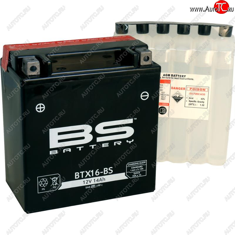 8 229 р. Аккумулятор BS-BATTERY BTX16-BSYTX16-BS  300609  с доставкой в г. Вологда