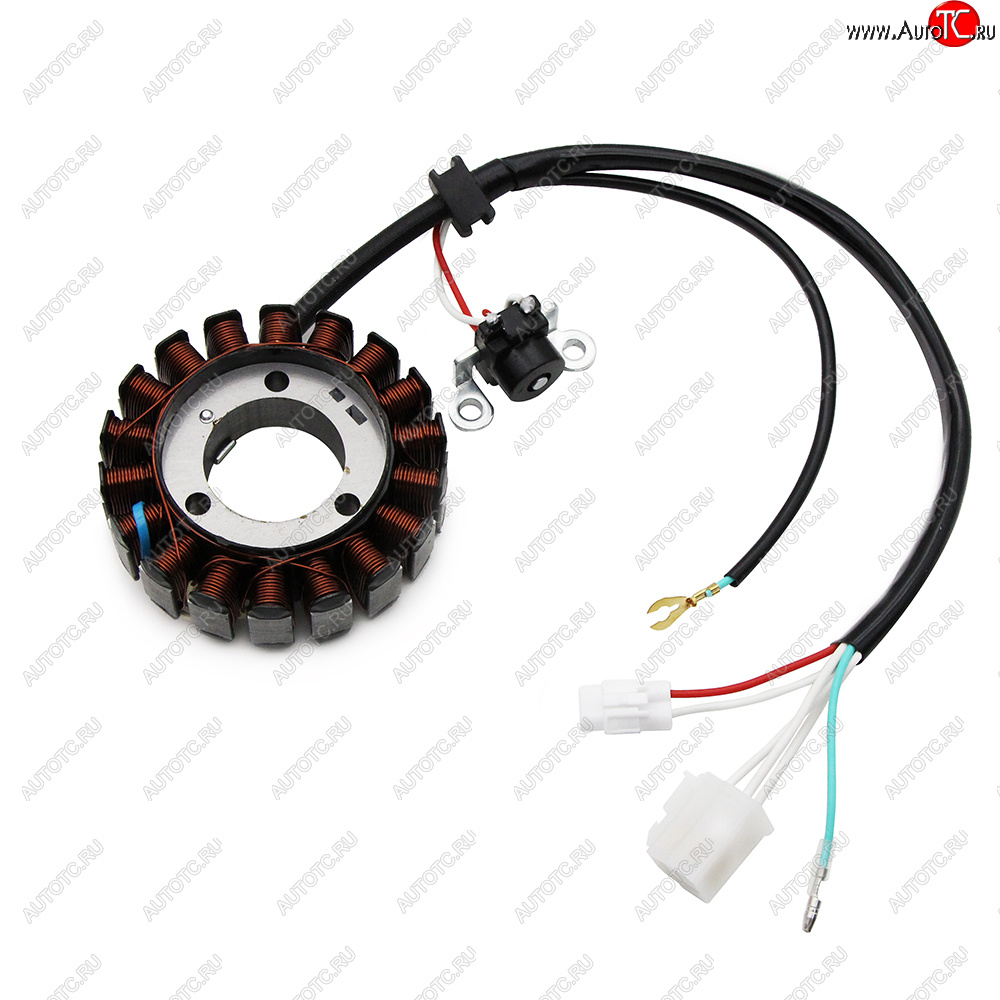 5 219 р. Статор генератора Yamaha YBR125 07-09, 10-14, YB125 2008 3D9-H1410-10, 3D9-H1410-11, 3D9-H1410-12  пм-00029604  с доставкой в г. Вологда