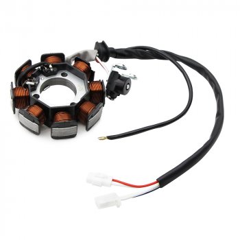 Статор генератора Yamaha YBR125 05-06, 08-11, XT125 07-08 3D9-H1410-00, 3D9-H1410-01  пм-00029596