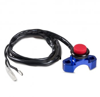 Выключатель двигателя SM-PARTS на рычаг сцепл.тормоза CNC синий  010263-290-7777