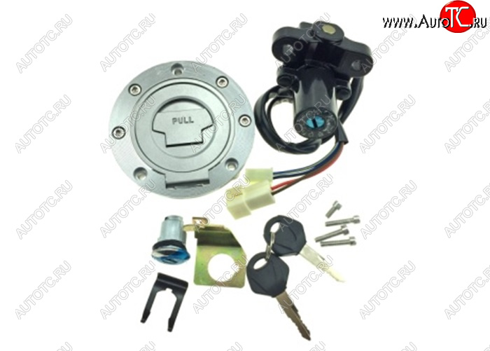 3 699 р. Комплект ключей и замков для Yamaha YZF-R1 02-14, YZF-R6 04-11, FZ6, FZ1  пм-00019468  с доставкой в г. Вологда