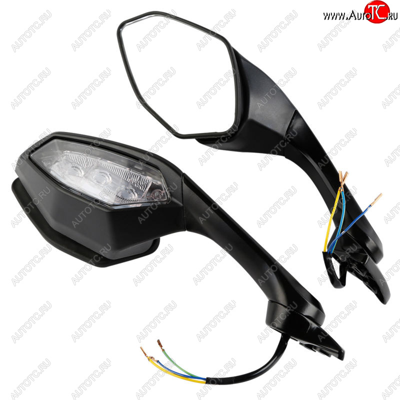 8 599 р. Зеркала для мотоцикла Yamaha YZF-R1 15-20, YZF-R6 17-20 с поворотниками  пм-00019397  с доставкой в г. Вологда