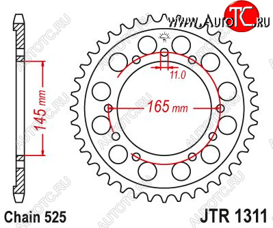 3 299 р. Звезда цепного привода JTR1332 43  jtr1332.43  с доставкой в г. Вологда