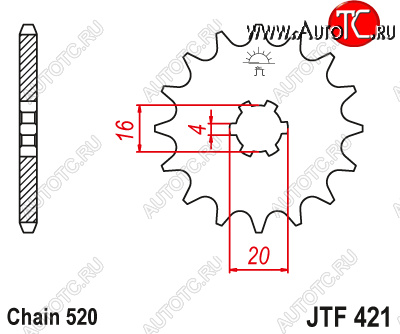 549 р. Звезда передняя ведущая M-CAX 2442113 13 Зубов ( JTF421 13 )  пм-00017573  с доставкой в г. Вологда