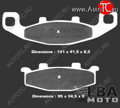 3 099 р. Тормозные колодки Nissin 2P-252NS (427)  9 002  с доставкой в г. Вологда