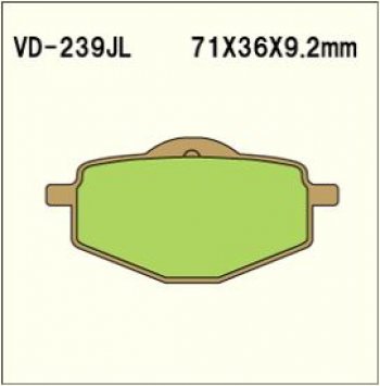 Тормозные колодки Vesrah VD 239JL  пм-00005076
