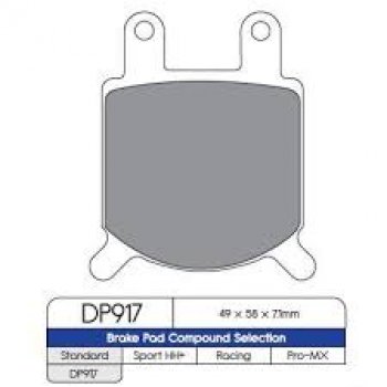 Тормозные колодки DP DP917  пм-00017346