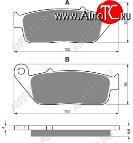 2 779 р. Тормозные колодки Gold-Fren 014 S33  014 s33  с доставкой в г. Вологда
