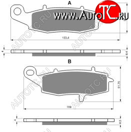 2 049 р. Тормозные колодки Gold-Fren 104 AD  104 ad  с доставкой в г. Вологда