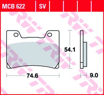 Тормозные колодки TRW MCB622SV  mcb622sv