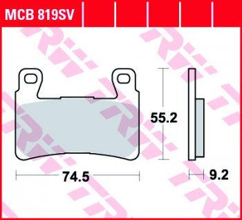 Тормозные колодки TRW MCB819SV  mcb819sv