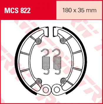 Тормозные колодки TRW MCS822  mcs822