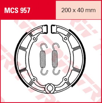 Тормозные колодки TRW MCS957  mcs957