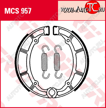 5 249 р. Тормозные колодки TRW MCS957  mcs957  с доставкой в г. Вологда