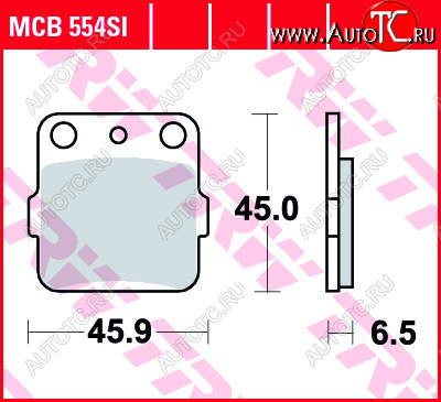 3 269 р. Тормозные колодки TRW MCB554SI  mcb554si  с доставкой в г. Вологда