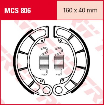 Тормозные колодки TRW MCS806  mcs806