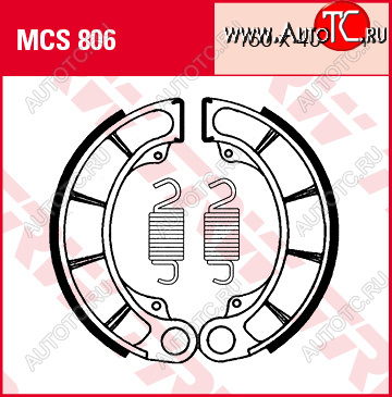 4 709 р. Тормозные колодки TRW MCS806  mcs806  с доставкой в г. Вологда