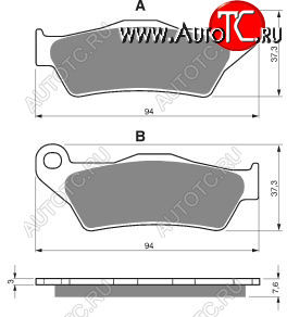 2 169 р. Тормозные колодки Gold-Fren 031 S3  031 s3  с доставкой в г. Вологда
