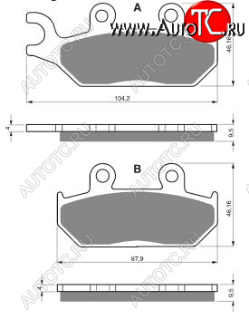 2 169 р. Тормозные колодки Gold-Fren 033 S3  033 s3  с доставкой в г. Вологда