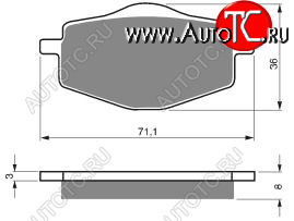 2 169 р. Тормозные колодки Gold-Fren 018 K5  018 k5  с доставкой в г. Вологда