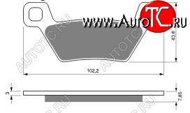 2 319 р. Тормозные колодки Gold-Fren 316 S3  316 s3  с доставкой в г. Вологда