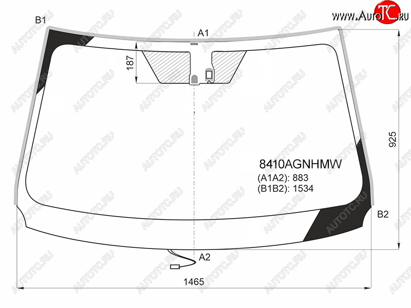 10 249 р. Стекло лобовое (Обогрев щеток Датчик дождя Молдинг) Toyota RAV4 (XA40) 12-19 FUYAO 8410AGNHMW  с доставкой в г. Вологда
