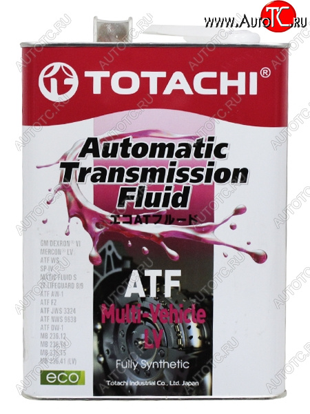 4 399 р. Жидкость для АКПП TOTACHI ATF Multi-Vehicle LV 4л TOTACHI A3004  с доставкой в г. Вологда