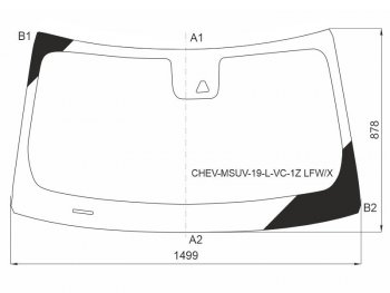 Стекло лобовое (Камера) Chevrolet TrailBlazer 19- XYG CHEV-MSUV-19-L-VC-1Z LFW/X
