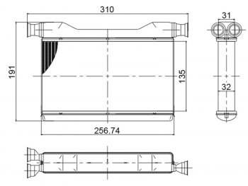 Радиатор отопителя салона BMW 5-SERIES 10-166-SERIES 12-187-SERIES 08-15ROLLS-ROYCE CHOST 09-20 SAT ST-87-0065