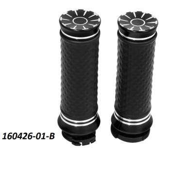 3 419 р. Грипсы на руль 25мм Harley-Davidson 1 КитайскиеЗапчасти пм-00025598  с доставкой в г. Вологда. Увеличить фотографию 3